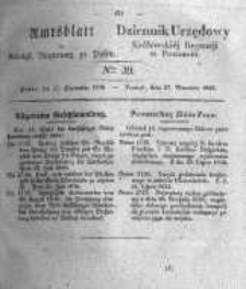 Amtsblatt der K&ouml;niglichen Regierung zu Posen. 1836.09.27 Nro.39