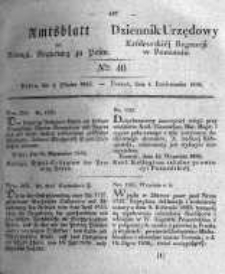 Amtsblatt der K&ouml;niglichen Regierung zu Posen. 1836.10.04 Nro.40