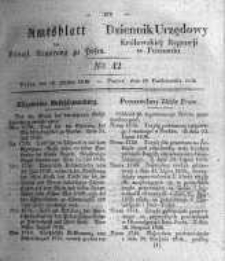 Amtsblatt der K&ouml;niglichen Regierung zu Posen. 1836.10.18 Nro.42