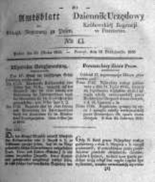 Amtsblatt der K&ouml;niglichen Regierung zu Posen. 1836.10.25 Nro.43