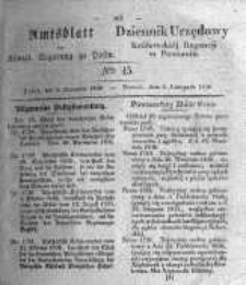 Amtsblatt der K&ouml;niglichen Regierung zu Posen. 1836.11.08 Nro.45