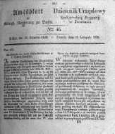 Amtsblatt der K&ouml;niglichen Regierung zu Posen. 1836.11.15 Nro.46