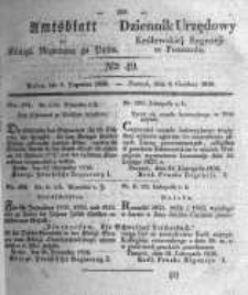 Amtsblatt der K&ouml;niglichen Regierung zu Posen. 1836.12.06 Nro.49