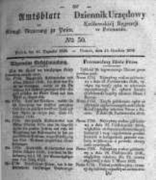 Amtsblatt der K&ouml;niglichen Regierung zu Posen. 1836.12.13 Nro.50