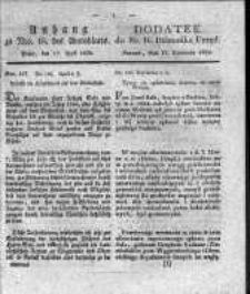 Dodatek do Nr.16. Dziennika Urzęd., Poznań, dnia 19 kwietnia 1836.