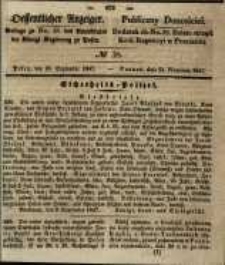 Oeffentlicher Anzeiger. 1847.09.21 Nro.38
