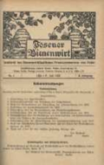 Posener Bienenwirt: Gartenfreund und Kleintierzüchter: Zeitschrift des Bienenwirtschaftlichen Provinzialvereins von Posen 1908.07 Jg.2 Nr7