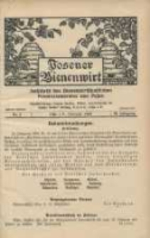 Posener Bienenwirt: Zeitschrift des Bienenwirtschaftlichen Provinzialvereins von Posen 1909.02 Jg.3 Nr2