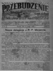Przebudzenie: organ Związku Robotników Rolnych i Leśnych ZZP. 1929.02.21 R.11 Nr8