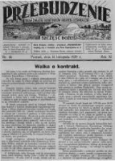 Przebudzenie: organ Związku Robotników Rolnych i Leśnych ZZP. 1929.11.14 R.11 Nr46