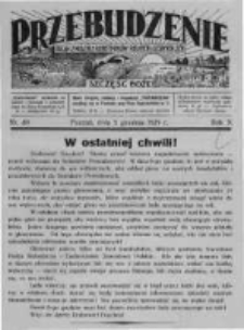 Przebudzenie: organ Związku Robotników Rolnych i Leśnych ZZP. 1929.12.05 R.11 Nr49