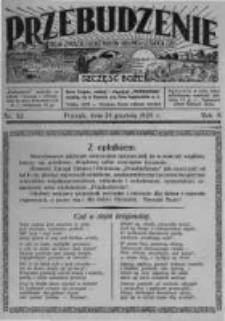 Przebudzenie: organ Związku Robotników Rolnych i Leśnych ZZP. 1929.12.24 R.11 Nr52
