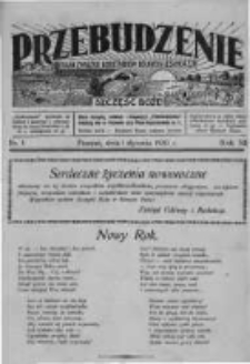 Przebudzenie: organ Związku Robotników Rolnych i Leśnych ZZP. 1930.01.01 R.12 Nr1