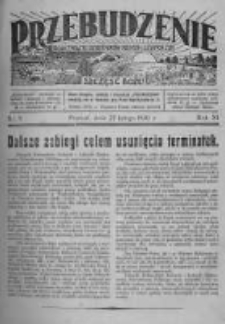 Przebudzenie: organ Związku Robotnik&oacute;w Rolnych i Leśnych ZZP. 1930.02.27 R.12 Nr9