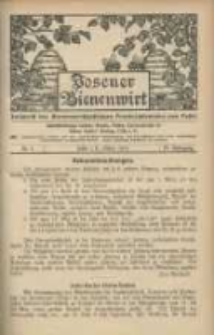 Posener Bienenwirt: Zeitschrift des Bienenwirtschaftlichen Provinzialvereins von Posen 1910.03 Jg.4 Nr3