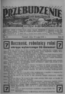 Przebudzenie: organ Związku Robotnik&oacute;w Rolnych i Leśnych ZZP. 1930.05.29 R.12 Nr22