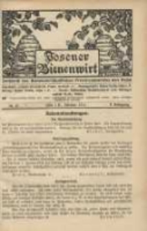 Posener Bienenwirt: Zeitschrift des Bienenwirtschaftlichen Provinzialvereins von Posen 1911.10 Jg.5 Nr10