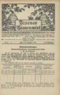 Posener Bienenwirt: Zeitschrift des Bienenwirtschaftlichen Provinzialvereins von Posen 1912.02 Jg.6 Nr2