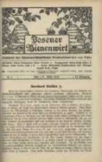 Posener Bienenwirt: Zeitschrift des Bienenwirtschaftlichen Provinzialvereins von Posen 1912.03 Jg.6 Nr3