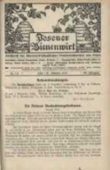 Posener Bienenwirt: Zeitschrift des Bienenwirtschaftlichen Provinzialvereins von Posen 1913.10 Jg.7 Nr10