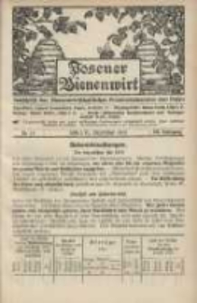 Posener Bienenwirt: Zeitschrift des Bienenwirtschaftlichen Provinzialvereins von Posen 1913.12 Jg.7 Nr12