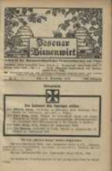 Posener Bienenwirt: Zeitschrift des Bienenwirtschaftlichen Provinzialvereins von Posen 1914.12 Jg.8 Nr12
