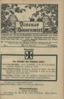 Posener Bienenwirt: Zeitschrift des Bienenwirtschaftlichen Provinzialvereins von Posen 1915.07 Jg.9 Nr7