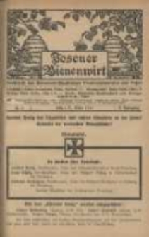 Posener Bienenwirt: Zeitschrift des Bienenwirtschaftlichen Provinzialvereins von Posen 1916.03 Jg.10 Nr3