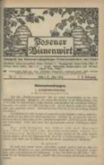Posener Bienenwirt: Zeitschrift des Bienenwirtschaftlichen Provinzialvereins von Posen 1916.05 Jg.10 Nr5