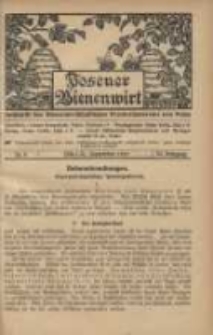Posener Bienenwirt: Zeitschrift des Bienenwirtschaftlichen Provinzialvereins von Posen 1912.09 Jg.6 Nr9