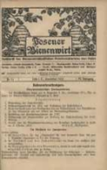 Posener Bienenwirt: Zeitschrift des Bienenwirtschaftlichen Provinzialvereins von Posen 1912.11 Jg.6 Nr11