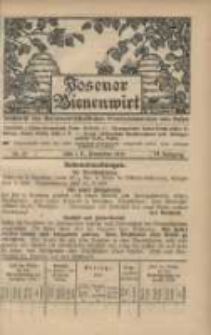 Posener Bienenwirt: Zeitschrift des Bienenwirtschaftlichen Provinzialvereins von Posen 1912.12 Jg.6 Nr12