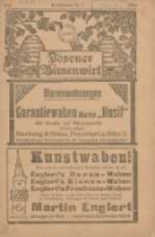 Posener Bienenwirt: Zeitschrift des Bienenwirtschaftlichen Provinzialvereins von Posen 1917.03 Jg.11 Nr3