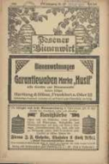 Posener Bienenwirt: Zeitschrift des Gro&szlig;polnischen Imkerverbandes Poznań 1920.05/07 Jg.14 Nr5/7