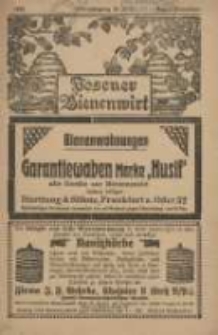 Posener Bienenwirt: Zeitschrift des Gro&szlig;polnischen Imkerverbandes Poznań 1920.08/11 Jg.14 Nr8/11