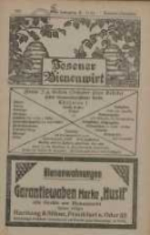 Posener Bienenwirt: Zeitschrift des Gro&szlig;polnischen Imkerverbandes Poznań 1921.11/12 Jg.15 Nr11/12