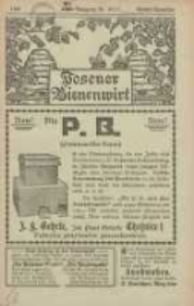 Posener Bienenwirt: Zeitschrift des Gro&szlig;polnischen Imkerverbandes Poznań 1922.10/11 Jg.16 Nr10/11