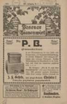 Posener Bienenwirt: Zeitschrift des Gro&szlig;polnischen Imkerverbandes Poznań 1923.03 Jg.17 Nr3