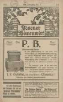 Posener Bienenwirt: Zeitschrift des Gro&szlig;polnischen Imkerverbandes Poznań 1923.07 Jg.17 Nr7