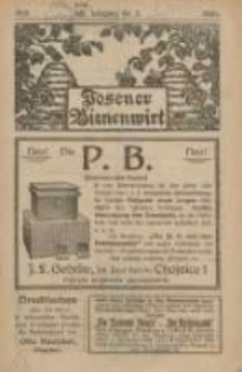 Posener Bienenwirt: Zeitschrift des Gro&szlig;polnischen Imkerverbandes Poznań 1924.03 Jg.18 Nr3