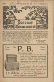 Posener Bienenwirt: Zeitschrift des Gro&szlig;polnischen Imkerverbandes Poznań 1924.12 Jg.18 Nr12