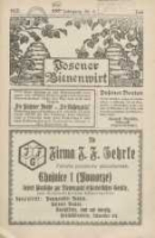 Posener Bienenwirt: Zeitschrift des Gro&szlig;polnischen Imkerverbandes Poznań 1925.06 Jg.19 Nr6