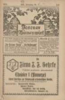 Posener Bienenwirt: Zeitschrift des Großpolnischen Imkerverbandes Poznań 1925.07 Jg.19 Nr7