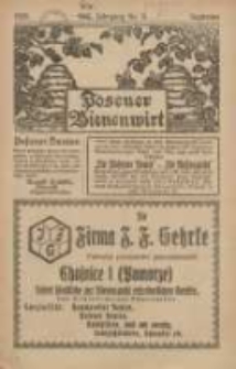 Posener Bienenwirt: Zeitschrift des Gro&szlig;polnischen Imkerverbandes Poznań 1925.09 Jg.19 Nr9