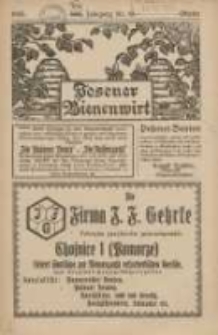 Posener Bienenwirt: Zeitschrift des Gro&szlig;polnischen Imkerverbandes Poznań 1925.10 Jg.19 Nr10