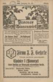 Posener Bienenwirt: Zeitschrift des Großpolnischen Imkerverbandes Poznań 1925.10 Jg.19 Nr10