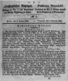 Oeffentlicher Anzeiger. 1848.01.04 Nro.1