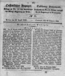 Oeffentlicher Anzeiger. 1848.08.30 Nro.35