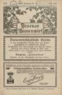 Posener Bienenwirt: Zeitschrift des Gro&szlig;polnischen Imkerverbandes Poznań 1926.08/09 Jg.20 Nr8/9