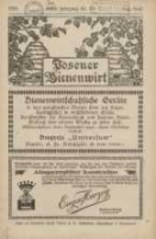 Posener Bienenwirt: Zeitschrift des Großpolnischen Imkerverbandes Poznań 1926.08/09 Jg.20 Nr8/9